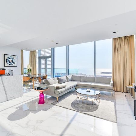 Luxe 3 Bedroom Oceanfront Apartment In The Heart Of Bluewaters Island Dubai Esterno foto